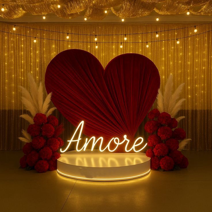 Decoración para pedida de mano y el inicio de una unión
